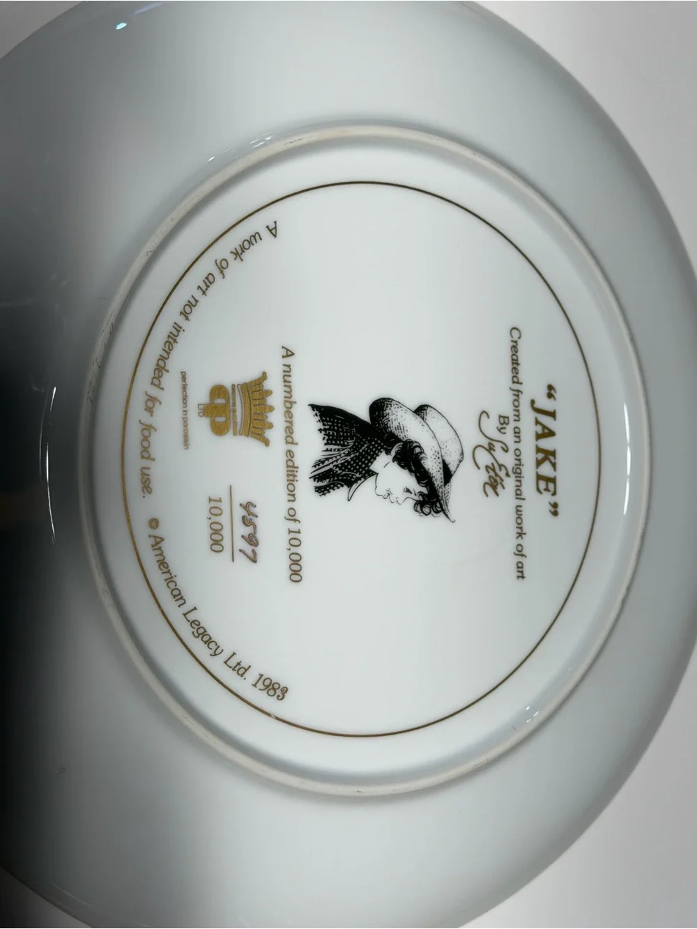 Vintage 1982/1983 American Legacy Su Etem Collector Plates Wendy & Jake Set